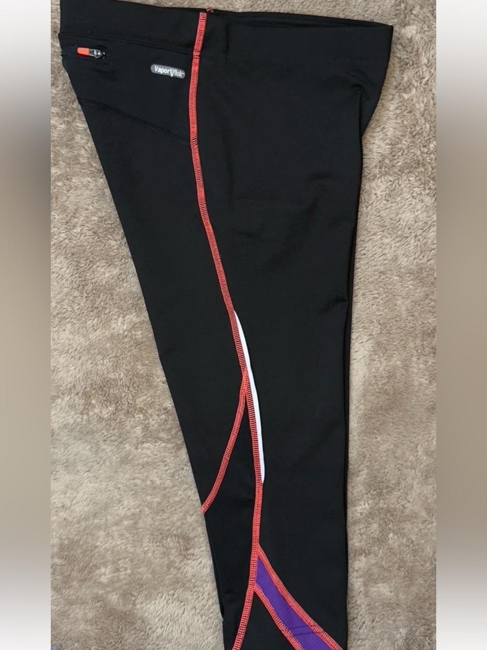 The North Face Women’s Capri Black Joggers with Orange and Purple Accents